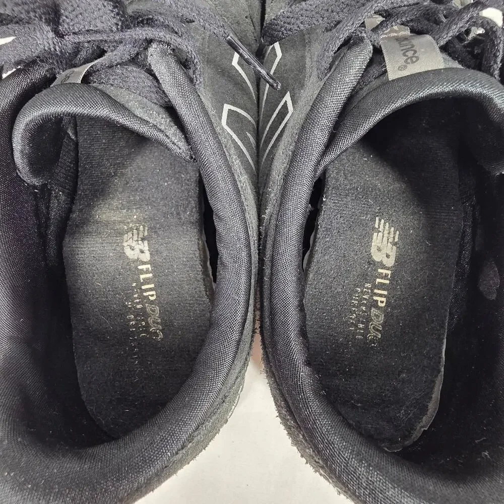 NEW BALANCE 555 FLIPDUO WL555BK WOMEN’S SUEDE RETRO SNEAKERS – BLACK – SIZE 9